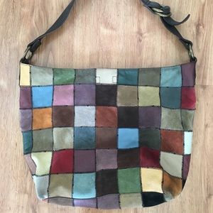 Lucky Brand Patchwork Slouchy Hobo Bag
